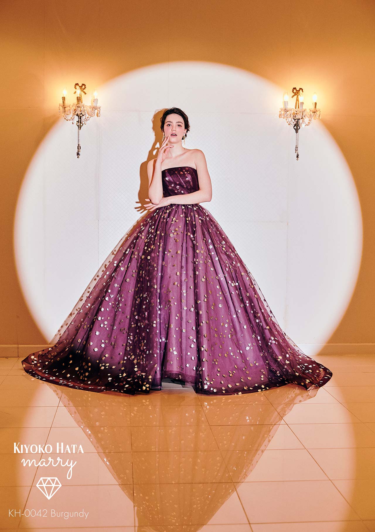 ドレスKH-0042 Burgundy