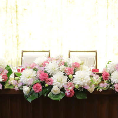 メインテーブル装花画像